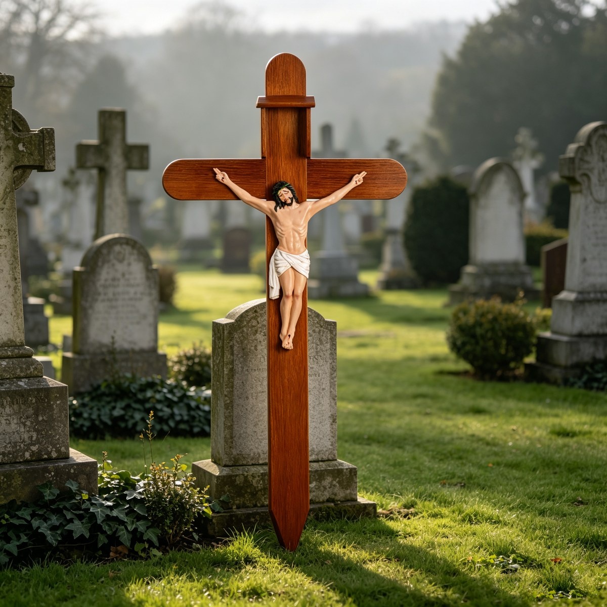 Wooden Corpus Grave Cross