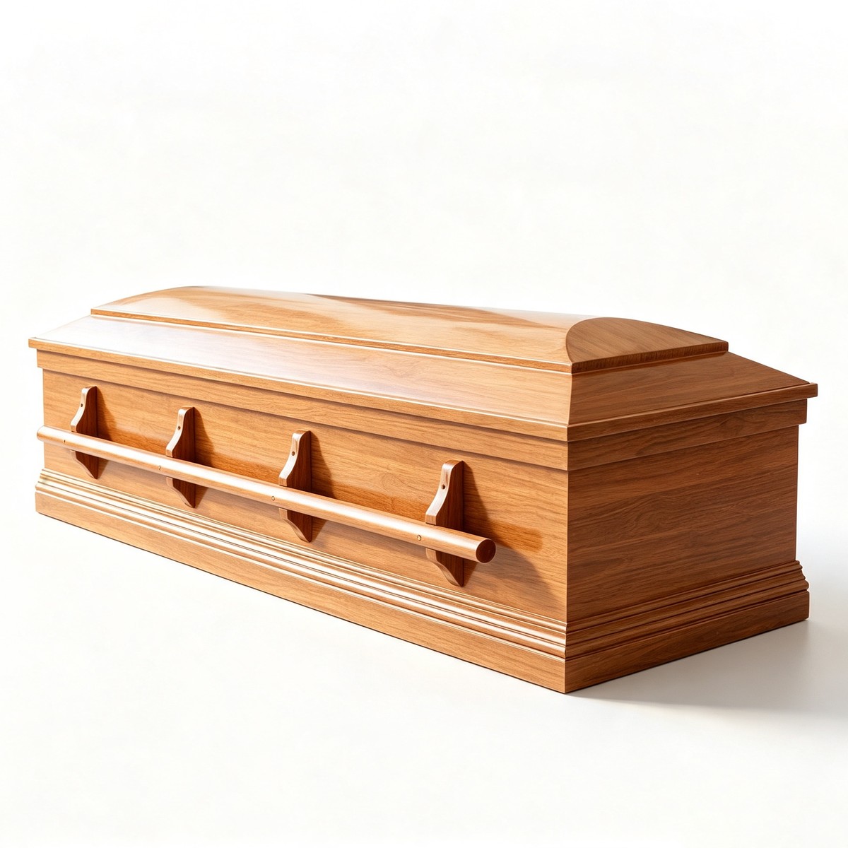American Round-top Solid Wood/Bamboo Casket