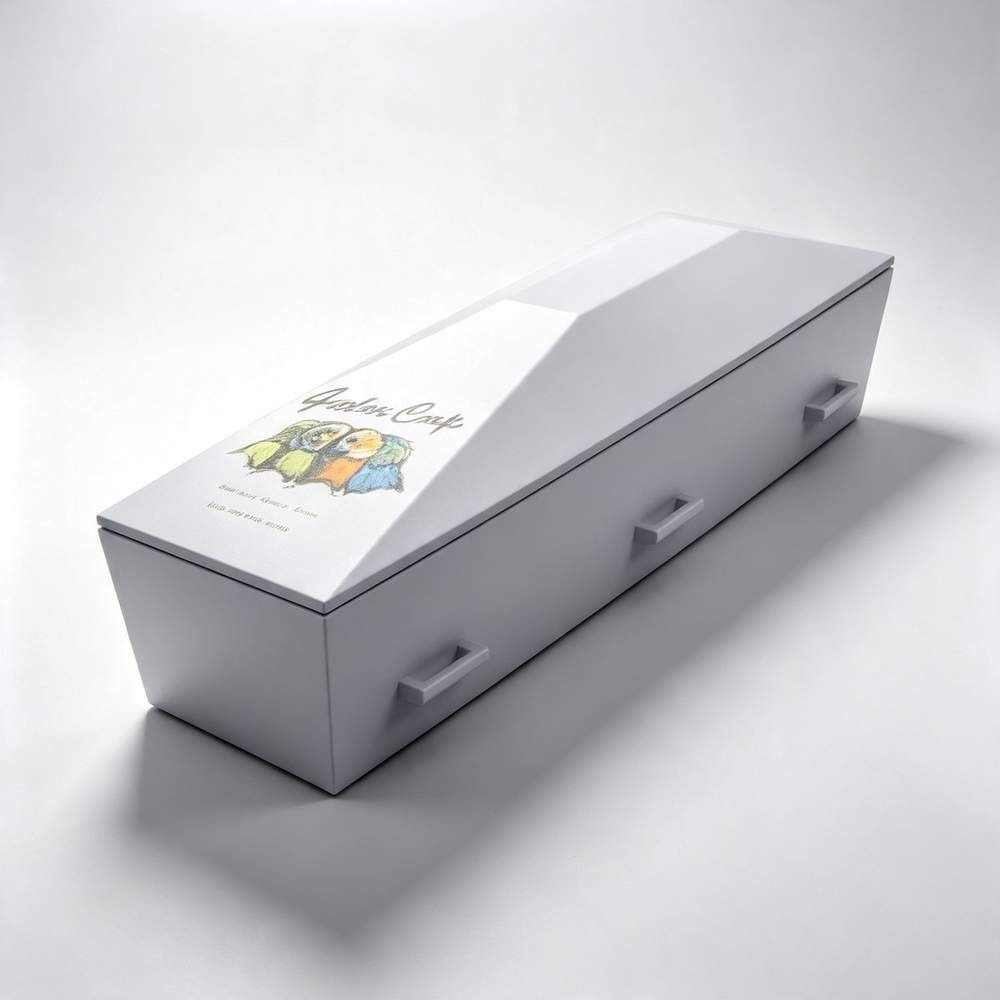 Plain Wooden Casket